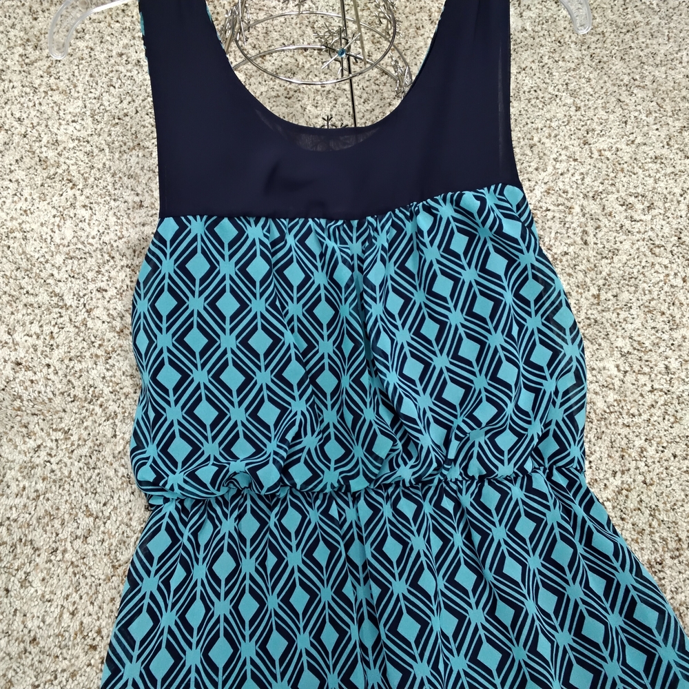 Enfocus Studio Teal and Black Dress - Picture 2 of 6